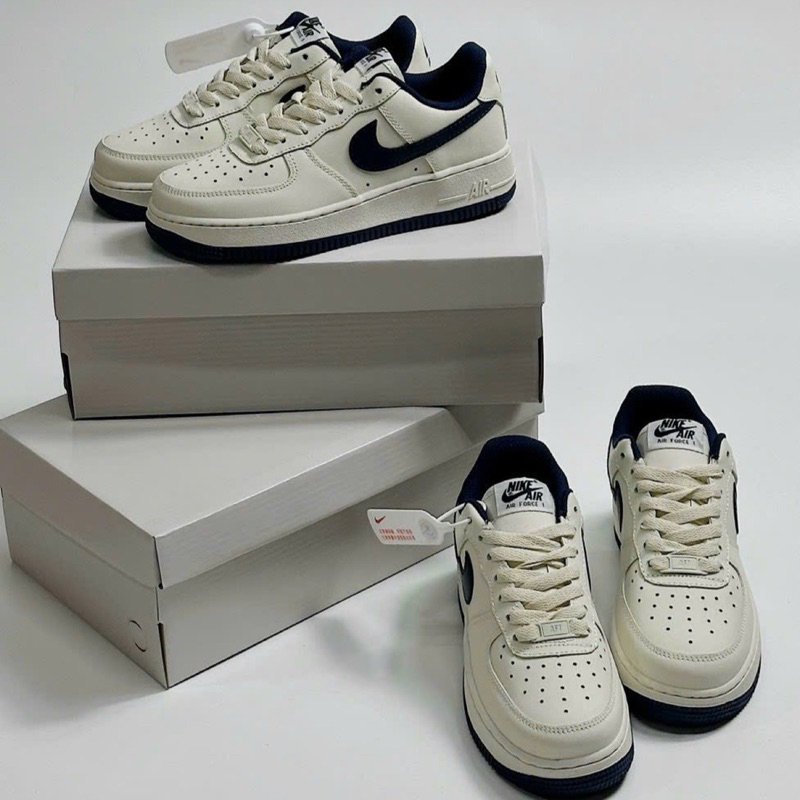 GIÀY A’F1 0'7 LOW CREAM NAVY LAI AU SC [ Full Box ]