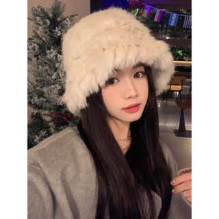 Mũ len lông thỏ chụp sang chảnh cho nữ ,nón lông siêu xinh cho bạn gái