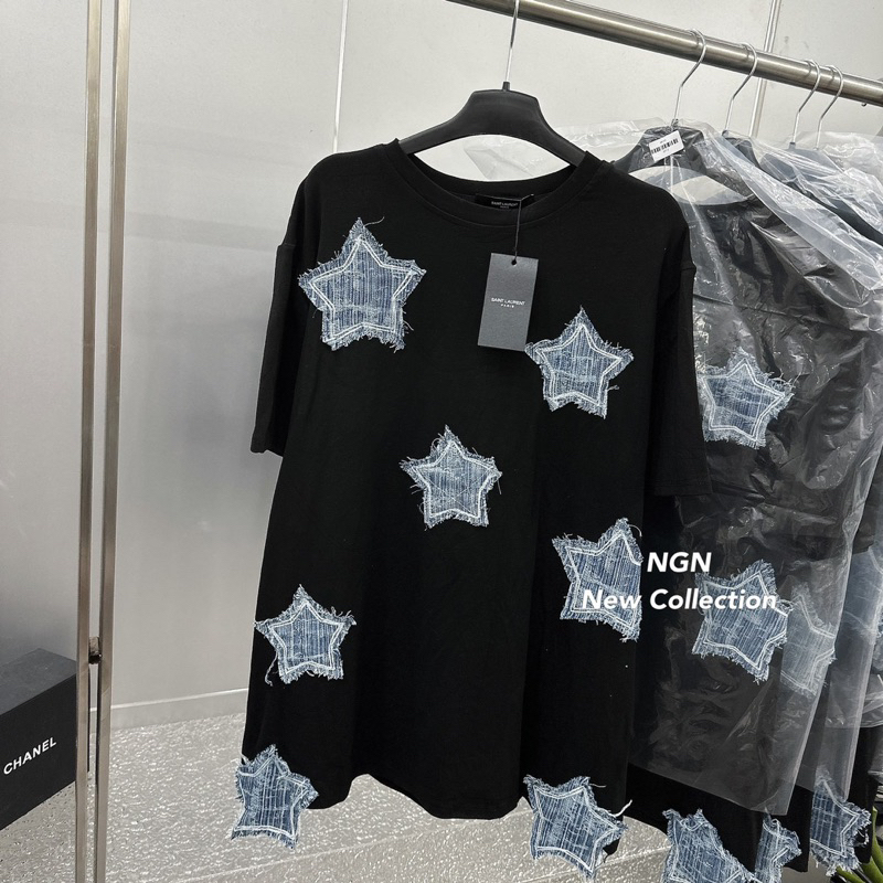 Áo Phông Thêu Sao Bò