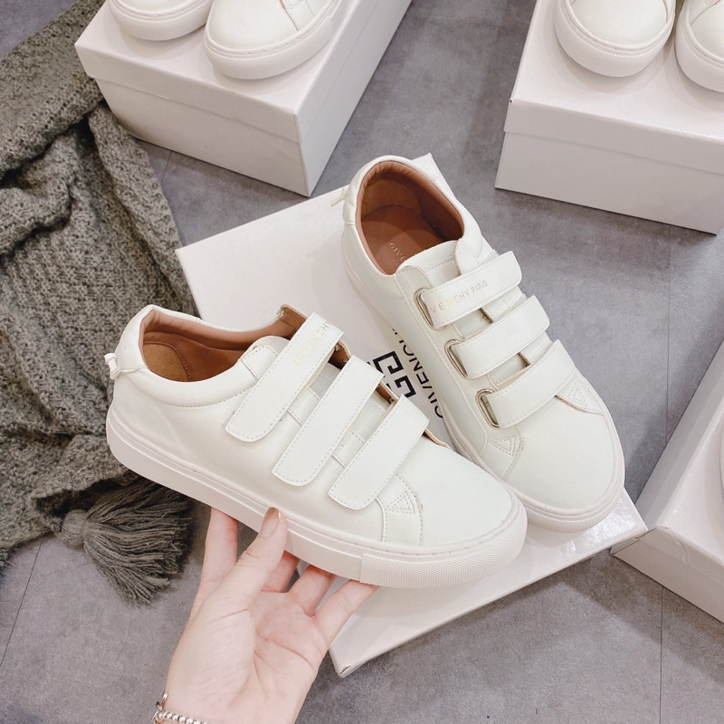 Giày Thế Thao Trắng 3 Dán GVC Đế Bằng Fullbox - CERIHOUSE