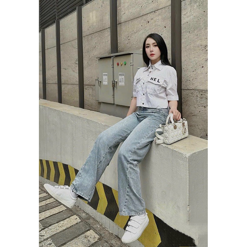 Giày Thế Thao Trắng 3 Dán GVC Đế Bằng Fullbox - CERIHOUSE