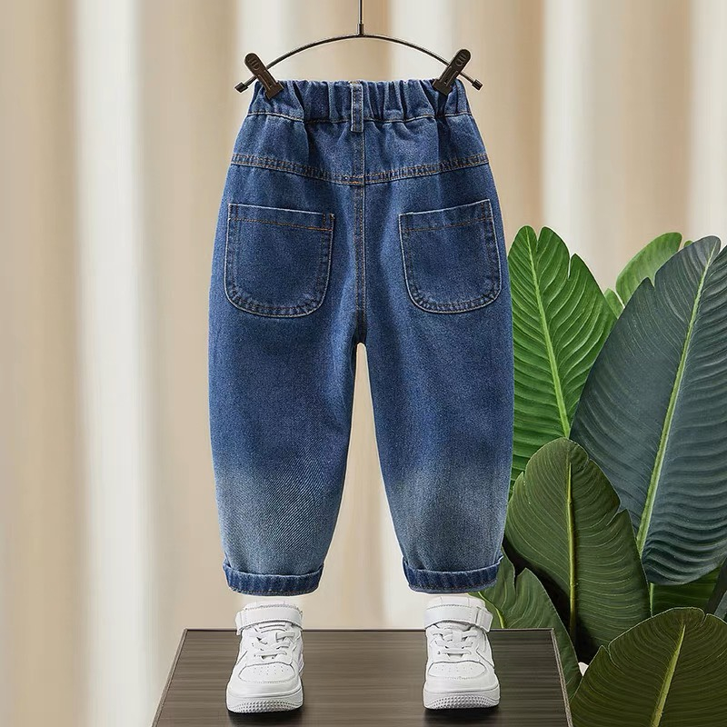 Quấn bò jeans trơn thanh lịch dễ phối đồ cho bé trai mới nhất 2023  SHOP BÔM BÔM KIDS
