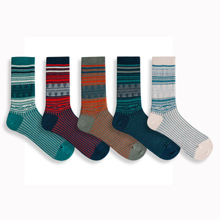 Tất Vintage thổ cẩm cao cổ Chất liệu sợi Cotton len êm mềm thoáng khí phong cách Hàn Quốc Dành cả cho nam và nữ
