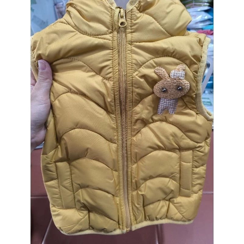 Áo gile phao trần bông Dokma cho bé trai, bé gái 1-4Y DA1194