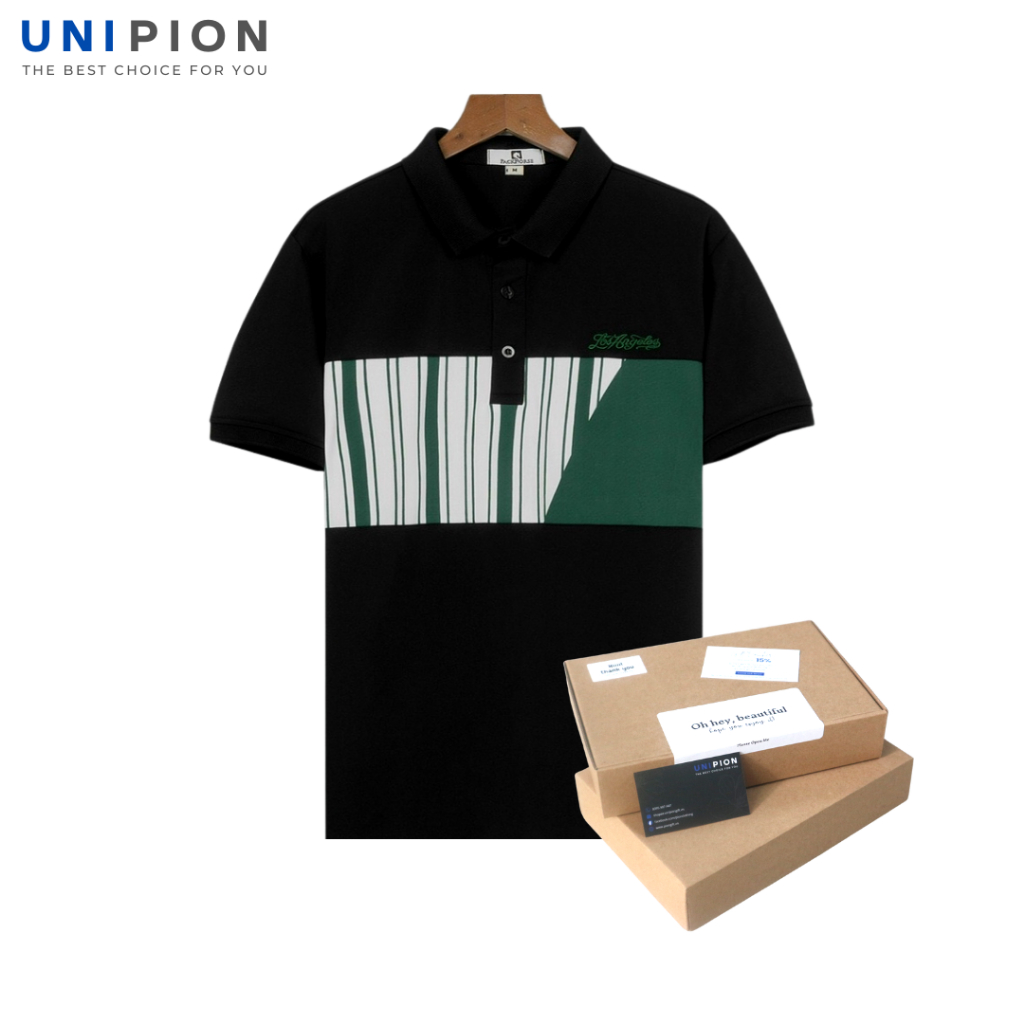 Áo Polo UNIPION chất vải dày dặn thấm hút mồ hôi tặng kèm hộp quà sang trọng