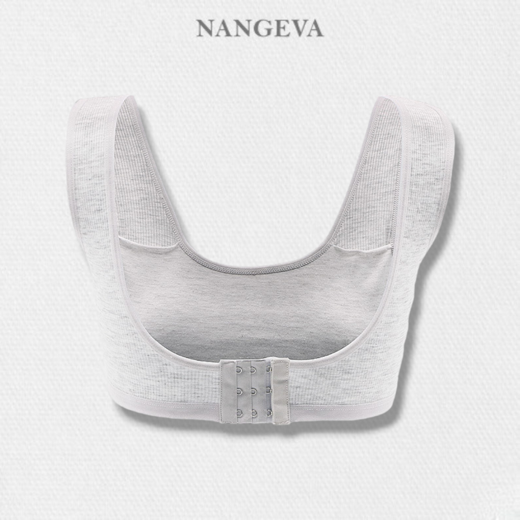 Áo lá bra học sinh 2 dây cài sau chất cotton mềm mại dễ chịu cho cho bé NANGEVA ms6020