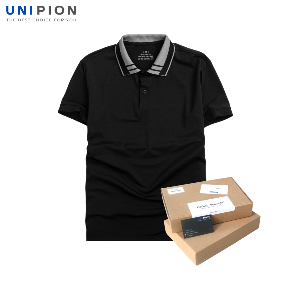 Áo thun nam, Áo polo nam UNIPION ngắn tay chất cá sấu cao cấp phom đẹp tặng kèm hộp - AT165