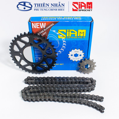 Nhông sên dĩa SIAM xe Exciter 135/2011 (428S-114L, 14T-38T)