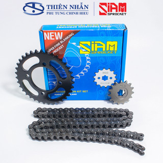  Nhông sên dĩa SIAM xe Sirius new  428S-104L 15T-35T  