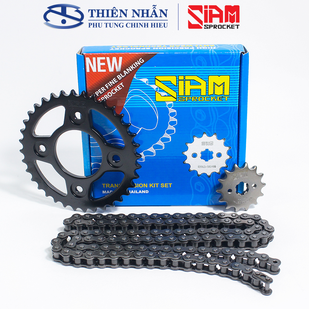 Nhông sên dĩa SIAM xe Future 125, Future X, Future Neo; Wave RS, Wave S110, Wave alpha mới (428S-108L, 14T-36T)