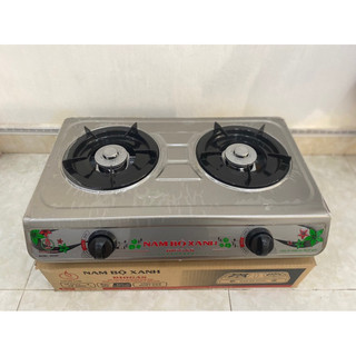 bếp biogas đôi mặt inox