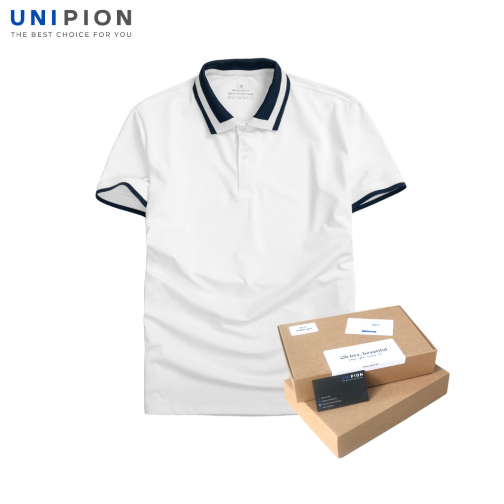Áo thun nam, Áo polo nam UNIPION ngắn tay chất cá sấu cao cấp phom đẹp tặng kèm hộp - AT164