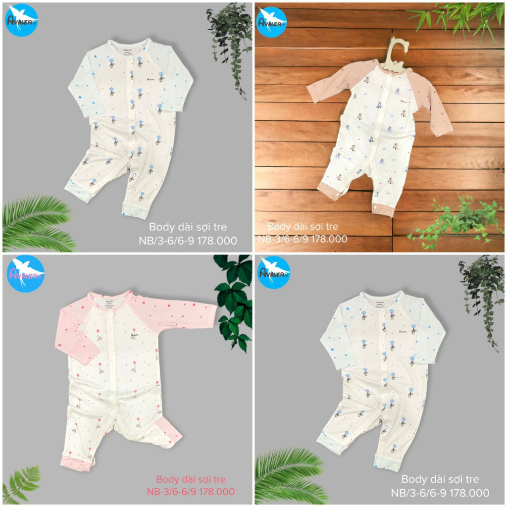 Body dài tay Avaler cho bé AV082