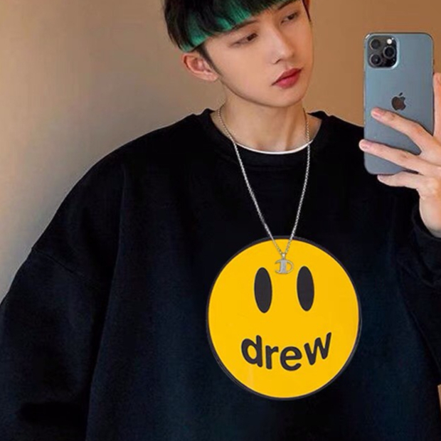 Áo Sweater unisex nam nữ In Hình MẶT CƯỜI DREW