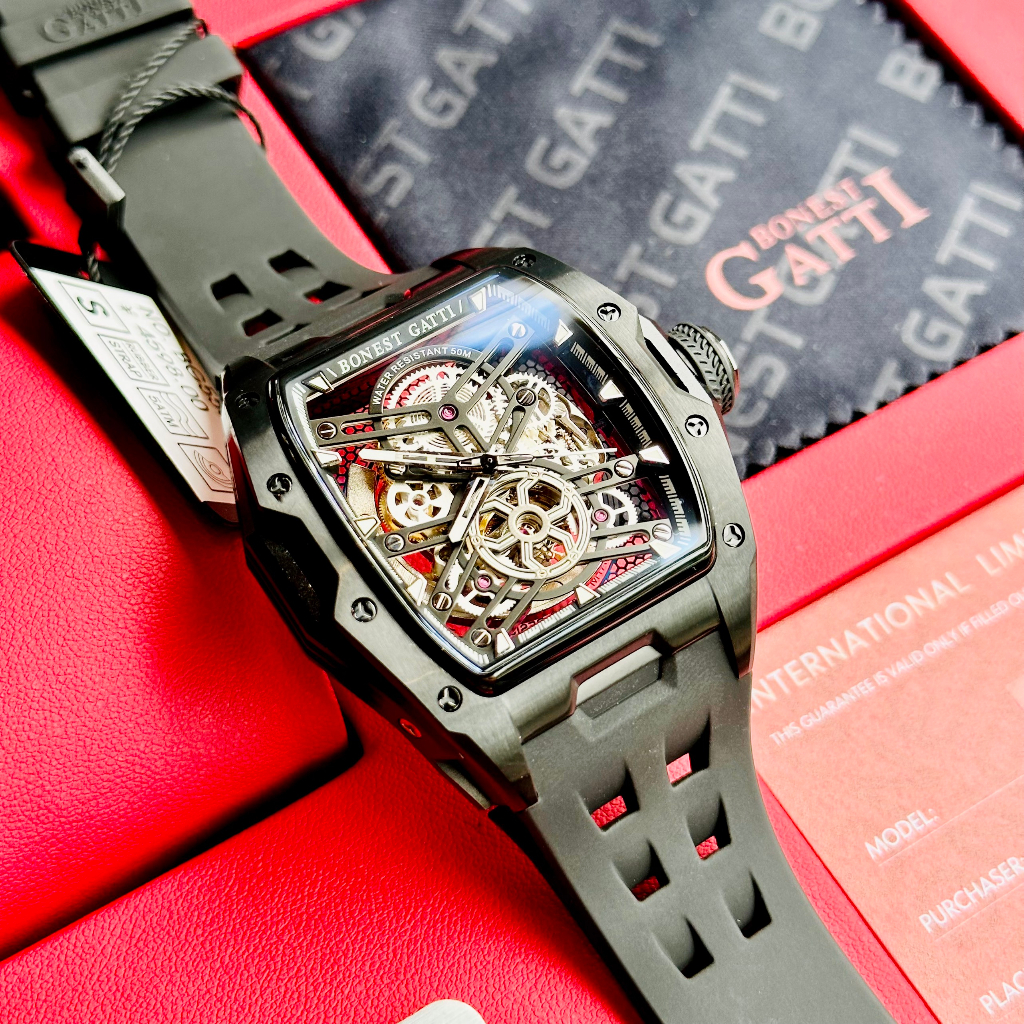 Đồng hồ nam dây cao su Bonest Gatti Ghost BG5502-A1