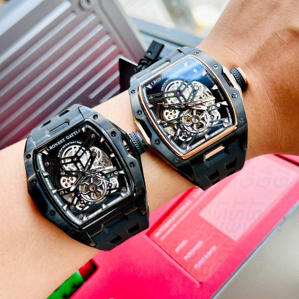 Đồng hồ nam dây cao su Bonest Gatti Ghost BG5502-A1