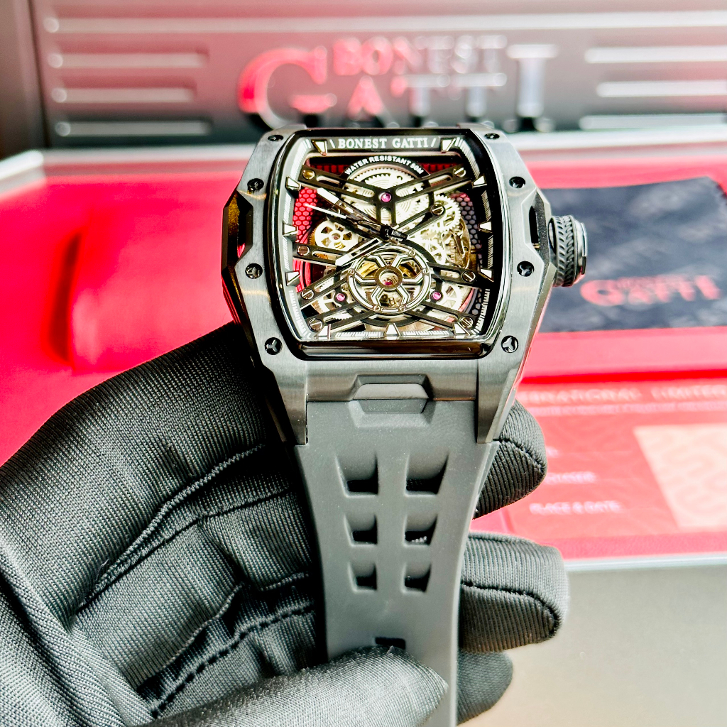 Đồng hồ nam dây cao su Bonest Gatti Ghost BG5502-A1