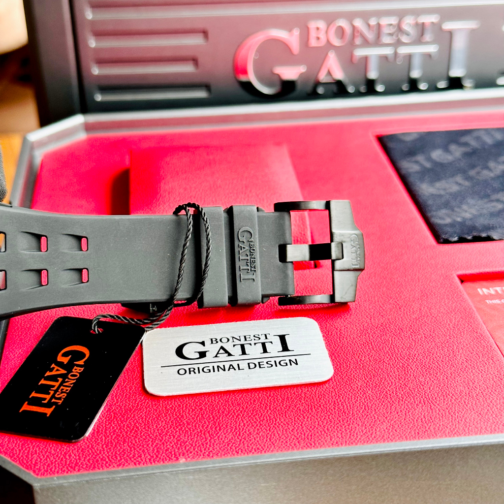 Đồng hồ nam dây cao su Bonest Gatti Ghost BG5502-A1