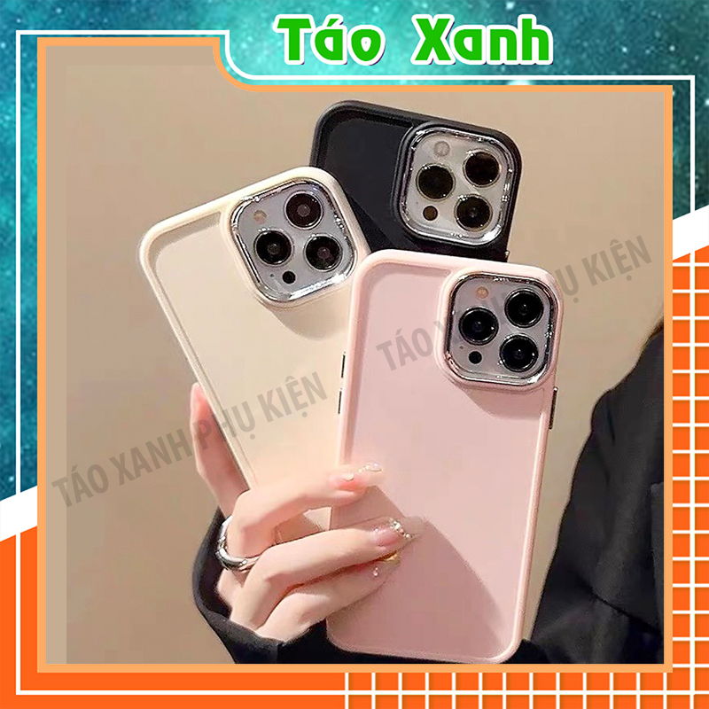 Ốp Lưng iphone Viền Camera Mạ Kim Loại 7plus/8/8plus/x/xs/11/12/13/14/pro/max/plus/promax