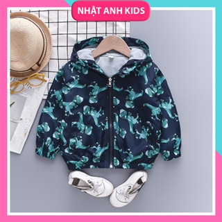   MỚI  Áo Khoác Gió Bé Trai họa tiết hoạt hình đáng yêu hàng Quảng Châu phong cách Hàn Quốc 