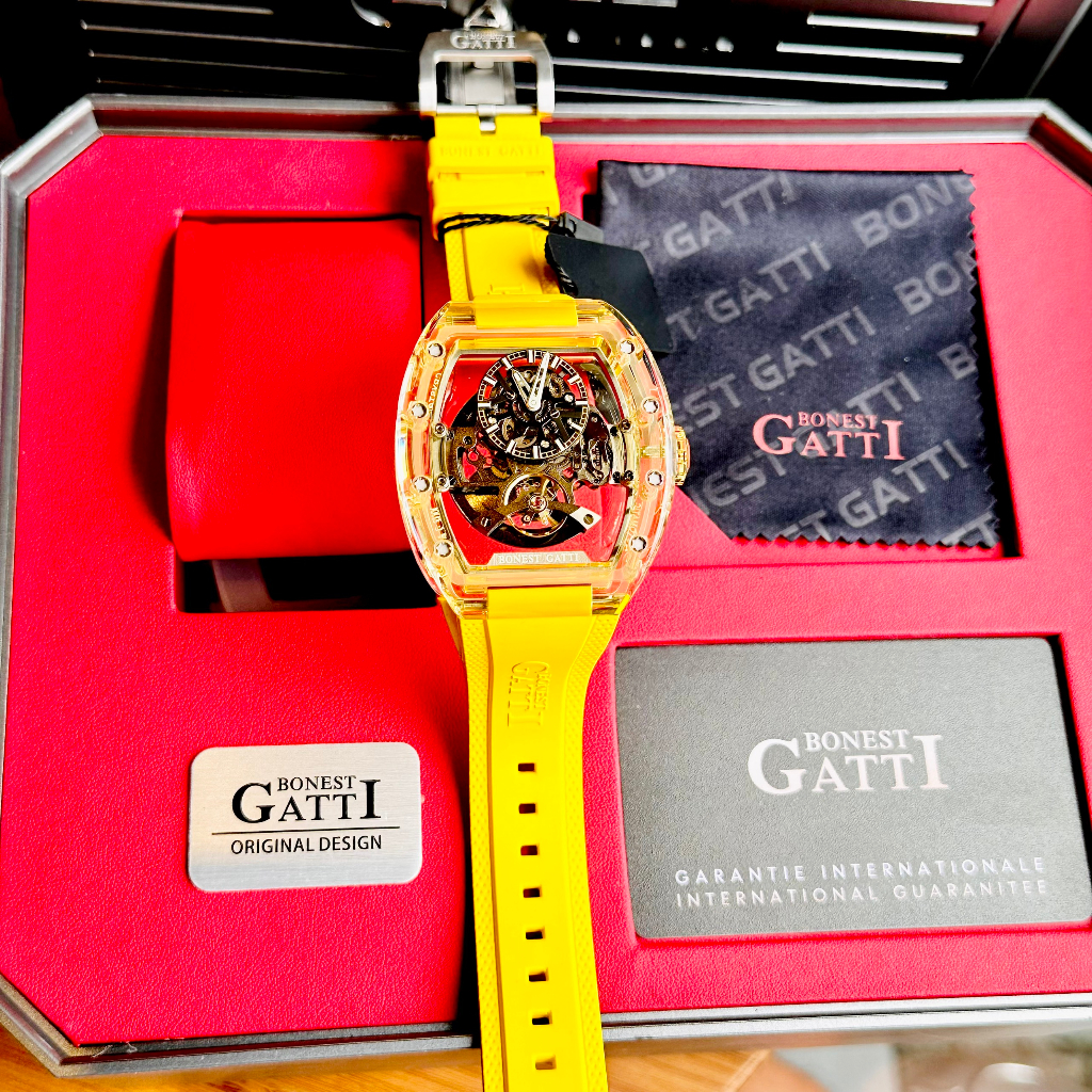 Đồng hồ nam dây cao su Bonest Gatti Ghost BG9960-A3