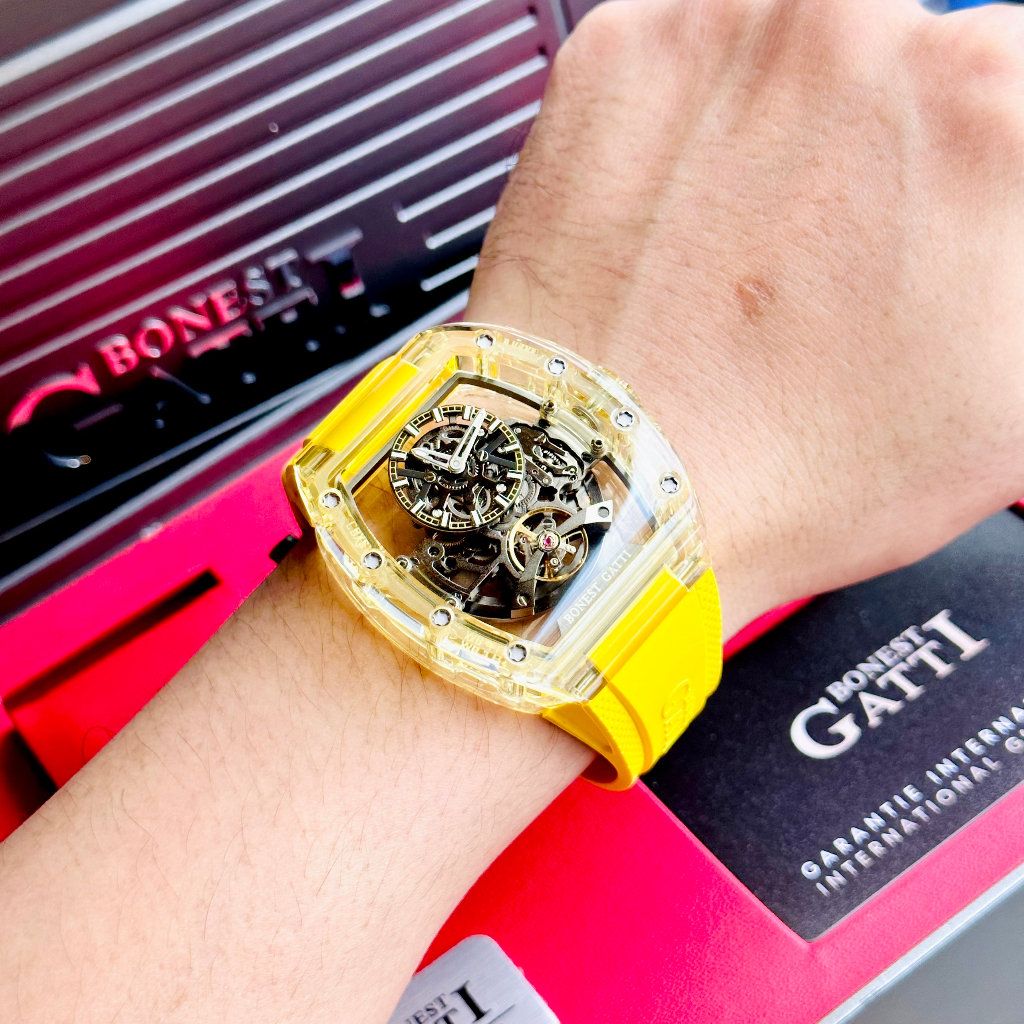 Đồng hồ nam dây cao su Bonest Gatti Ghost BG9960-A3