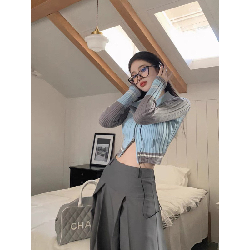 CHOUCHUU Áo len kiểu body thời trang thu đông cho nữ
