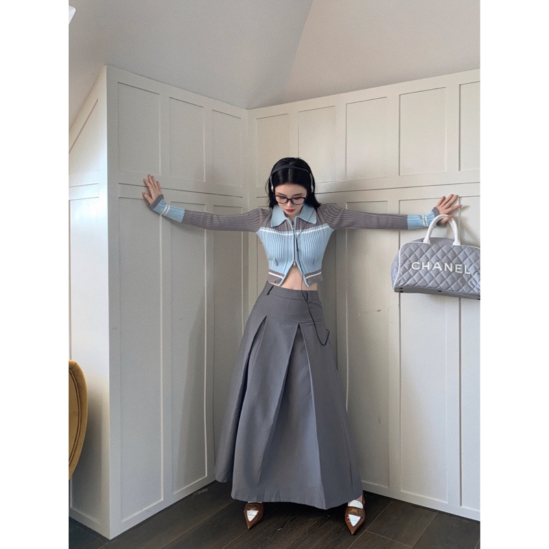 CHOUCHUU Áo len kiểu body thời trang thu đông cho nữ