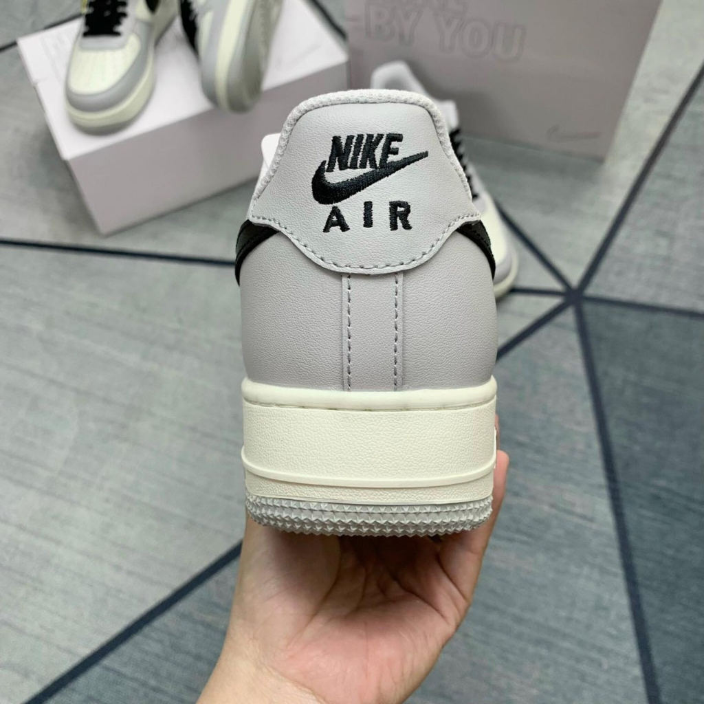 Giày Thể Thao AF1 Xám Móc Đen Nam Nữ,Giày Sneakers Air Force 1 Xám Vệt Đen Bàn Chải Siêu Hot 2023 Cao Cấp