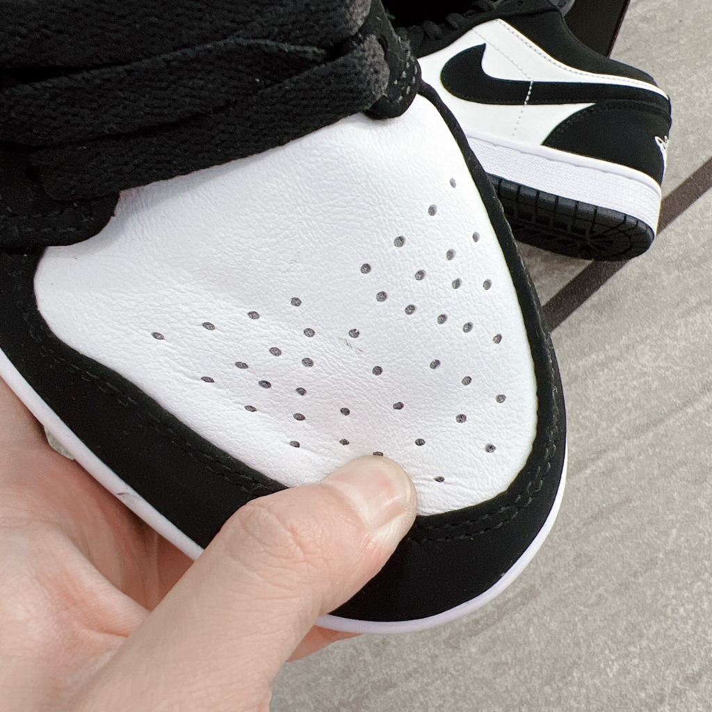 Giày jordan cổ thấp đen trắng, giày jordan 1 low panda nam nữ bản cao cấp full pk