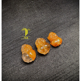 Mặt Tỳ Hưu Thạch Anh Tóc Đỏ Tự nhiên
