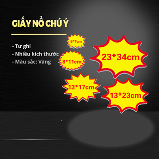 Giấy nổ, giấy ghi chú, giấy ghi bảng giá, giấy sale dùng cho kẹp wobbler