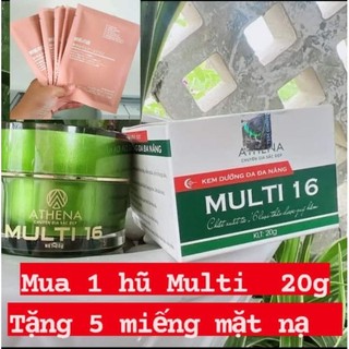 Kem Rạn Da Multi 16 - Làm Mờ Rạn Da Sau Sinh Và Rạn Da Do Tăng Cân (20g)Tặng 5 mặt miếng mặt nạ nhau thai