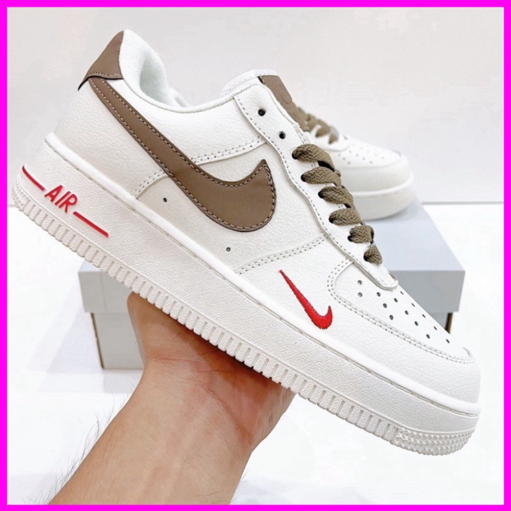 Giày AF1 Xám Vàng, Giày N.i.k.e_Air Force 1 Xám Thêu Vàng Cao Cấp Bản Classic Full Size Nam Nữ Hot Trend Full Box BILL..