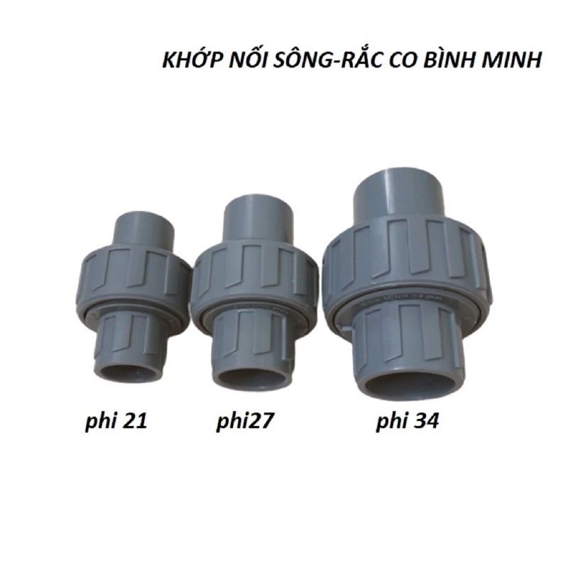KHỚP NỐI SỐNG - RẮC CO BÌNH MINH 21MM, 27MM, 34MM