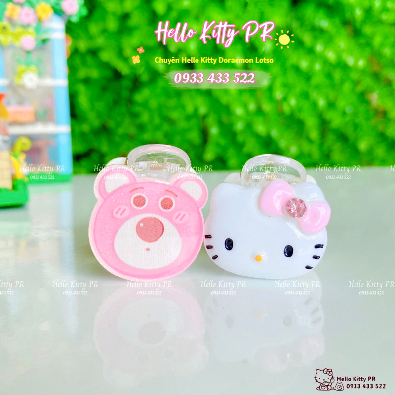 Kẹp càng cua mini HelloKitty, gấu dâu Lotso
