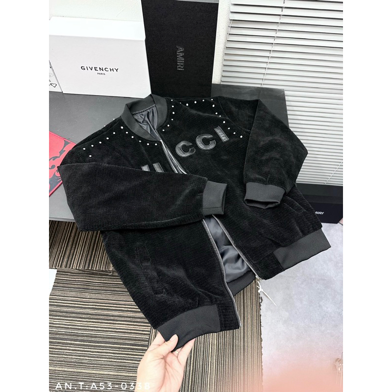 Áo khoác nam thêu chữ da bản SUPPER hàng QC cao cấp