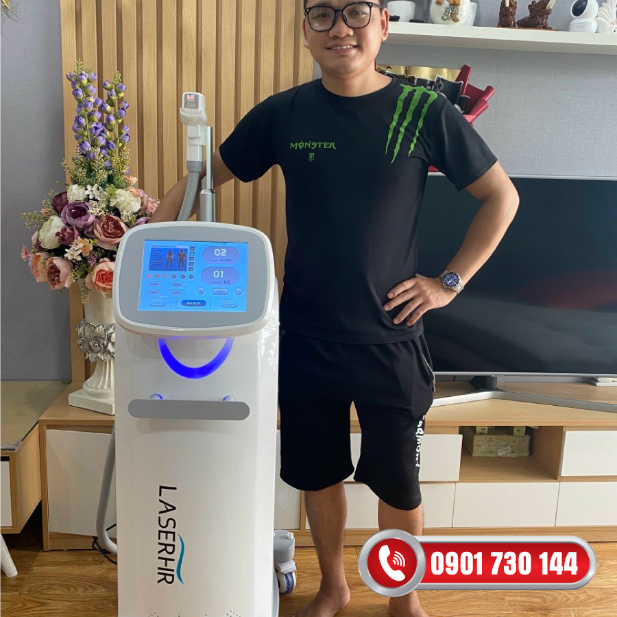 Máy Triệt Lông LASERHR . Máy Triệt Lông Diode Laser HR