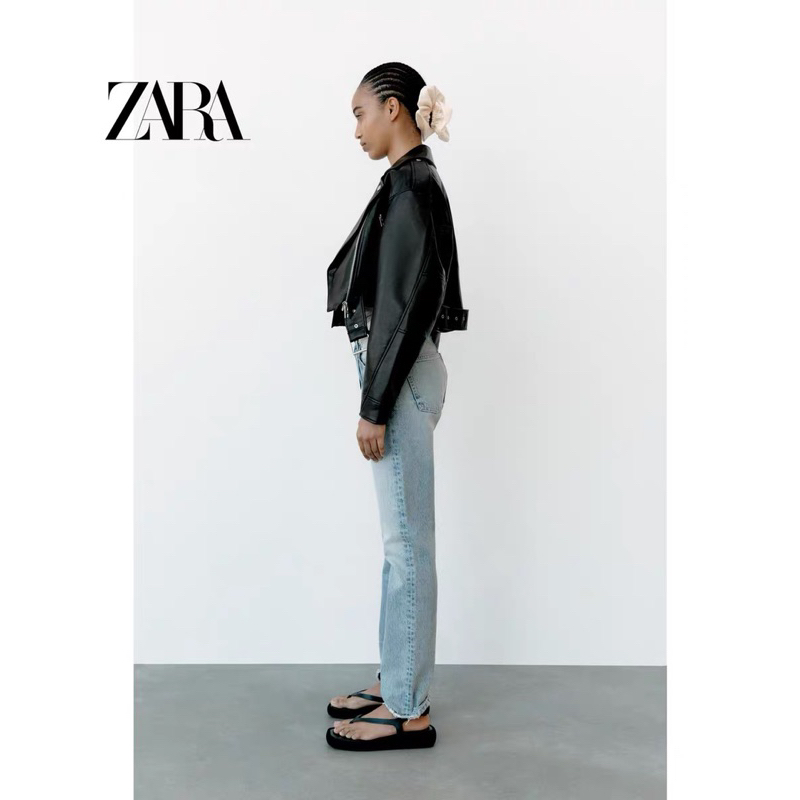 Áo da zara xk