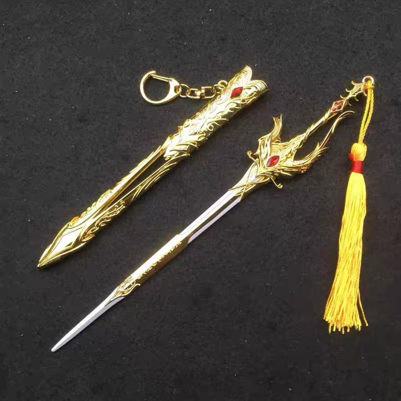 Mô hình Thiên Sứ Thánh Kiếm mẫu mới dài 22cm bằng Kim Loại Cao Cấp Siêu Đẹp mô hình Đấu La Đại Lục trưng bày trang trí