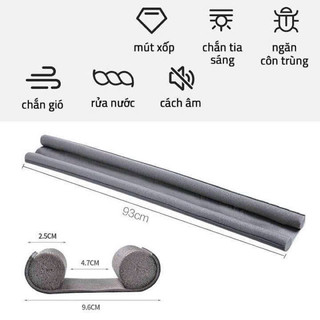 🌈 xốp chèn khe cửa chống gió lùa, chống bụi, chống côn trùng nhỏ.
