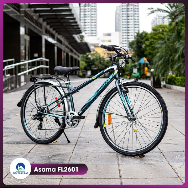 Xe đạp thể thao ASAMA TRK -FL26/01 (Tặng đèn còi)