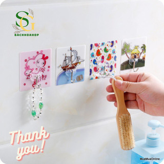 2 Móc dán tường 3D siêu dính