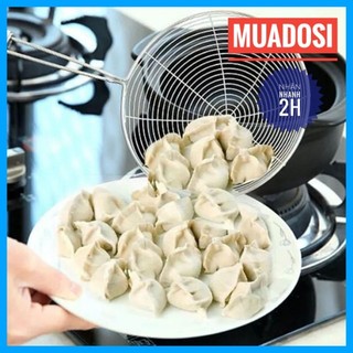 Vá vợt inox vớt thức ăn ráo dầu ráo nước tiện dụng đa năng