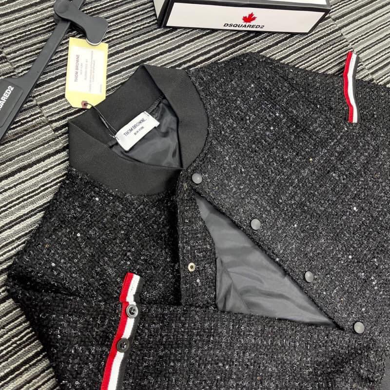 Áo khoác thome kim tuyến 2 vạch cánh tay nam nữ siêu hot