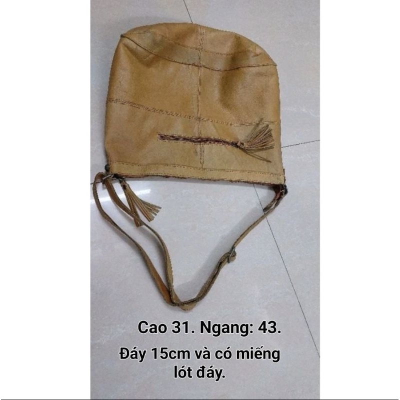 Túi da thật.