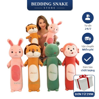 Gấu bông, Gối ôm hình thú ngộ nghĩnh đáng yêu mềm mịn co dãn 4 chiều