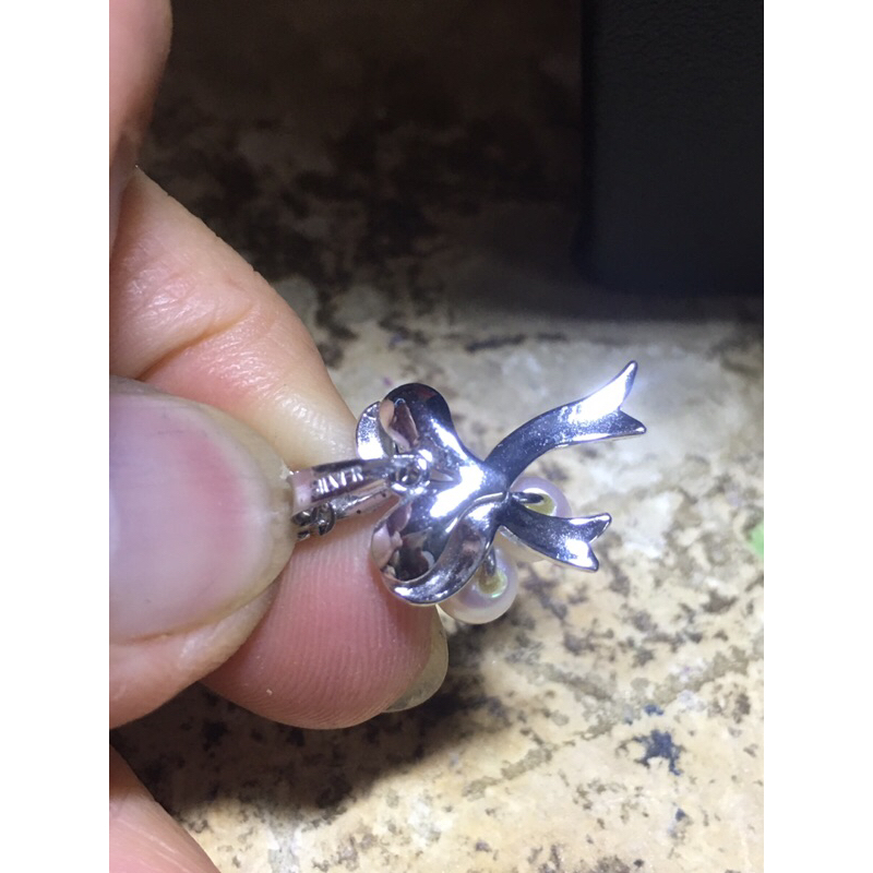 Dây chuyền phối mặt trai akoya 6li si tuyển Nhật