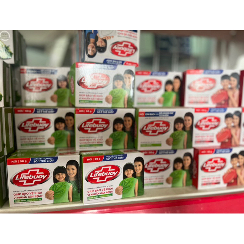 Xà bông cục Lifebuoy 90g đủ màu taphoatoanngoc1