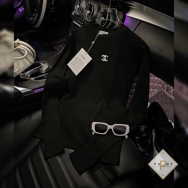 Áo thun dài tay chữ X hàng QC